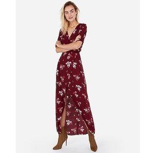 Brand new! Floral maroon maxi dress